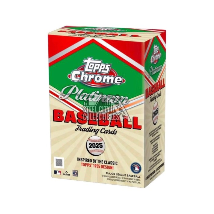 2025 Topps Chrome Platinum Anniversary Baseball Blaster Box