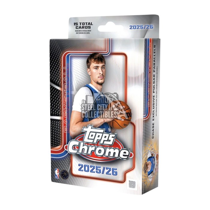 2025-26 Topps Chrome Basketball Hanger Box | Steel City Collectibles