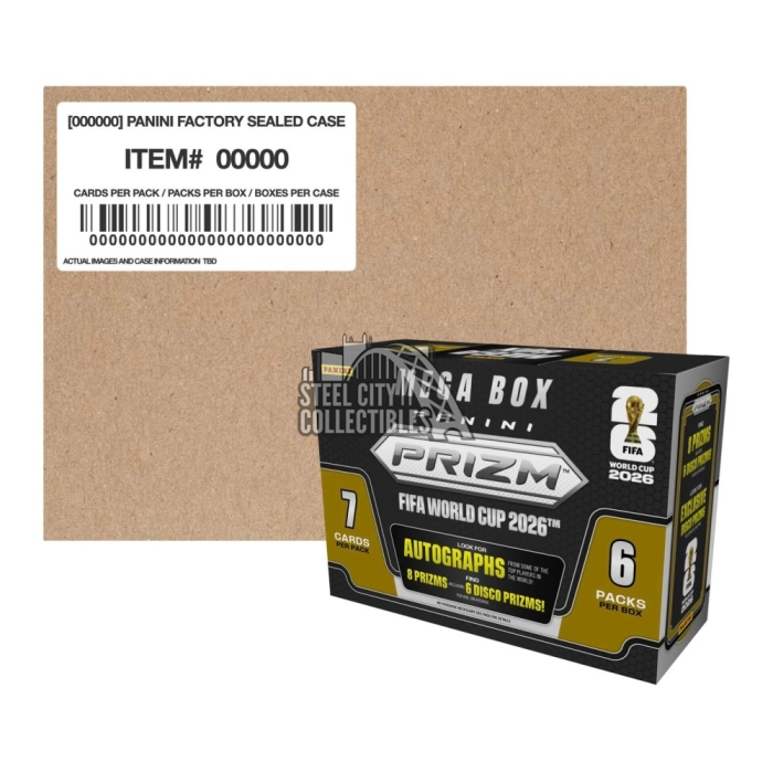 2026 Panini Prizm FIFA World Cup Soccer Hobby Mega 20-Box Case