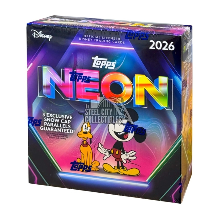 ミッキーマウス 2026 Topps Disney Neon  Caps 2026 Topps Disney Neon Hobby Box – Digital Heroes