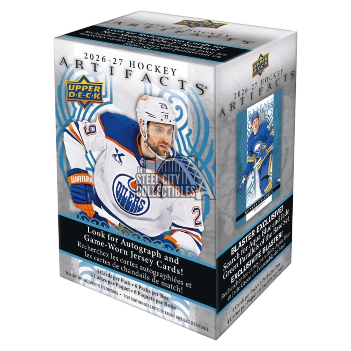 2026-27 Upper Deck Artifacts Hockey Blaster Box | Steel City