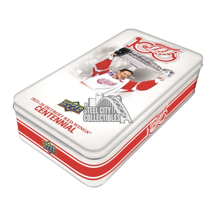 2025-26 Upper Deck Detroit Red Wings Centennial Hockey Hobby Box