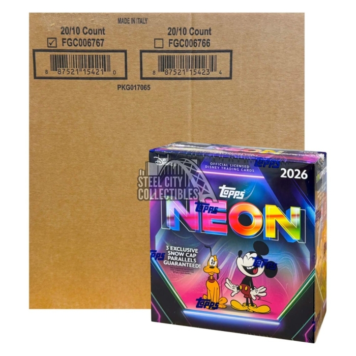 2026 Topps Disney Neon Mega 20-Box Case | Steel City Collectibles
