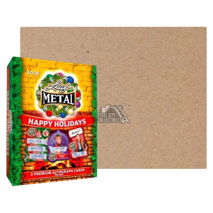 2026 Leaf Metal Happy Holidays Hobby 10-Box Case | Steel City