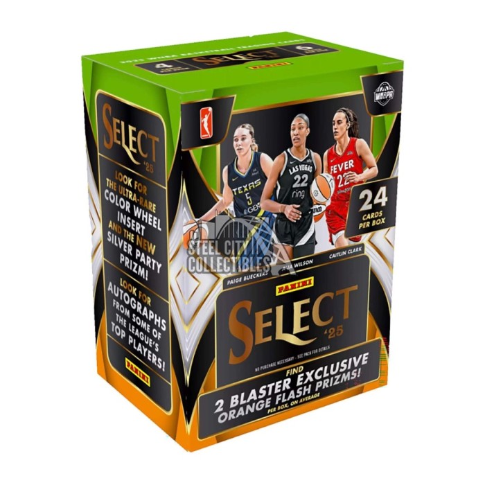 2025 Panini Select WNBA Basketball Blaster Box (Orange Flash