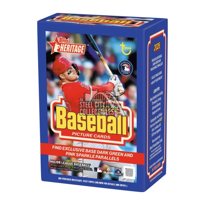 2026 Topps Heritage Baseball Blaster Box | Steel City Collectibles
