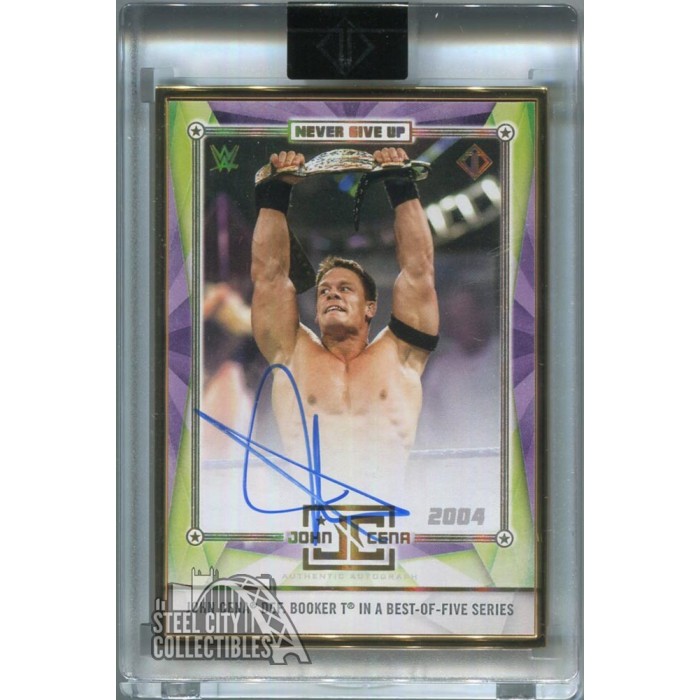 John Cena 2020 Topps Transcendent WWE Tribute Autograph Card John Cena 2020 Topps Transcendent WWE Tribute Autograph Card