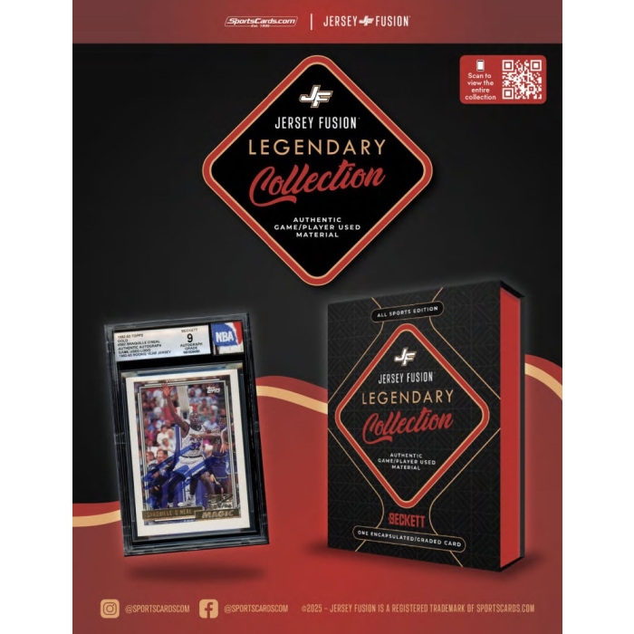 2025 Jersey Fusion Legendary Collection All Sports Edition 5-Box Case ...