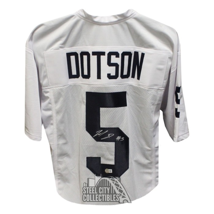 Jahan Dotson Autographed Penn State Custom White Football Jersey