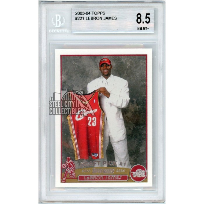 LeBron James 2003-04 Topps Rookie Card #221 BGS 8.5 (Subgrades on