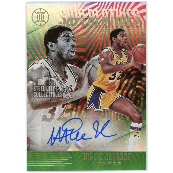 スポーツ選手 Panini Magic Johnson auto /35 2020 Prizm Magic Johnson Auto Sensational Signatures