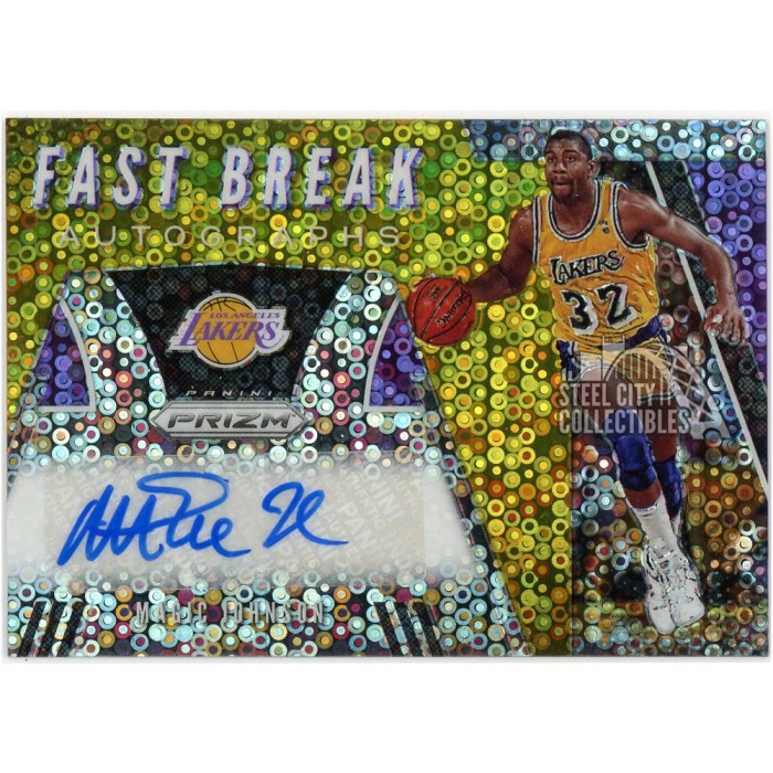 Magic Johnson 2019-20 Panini Prizm Fast Break Gold Auto #FB