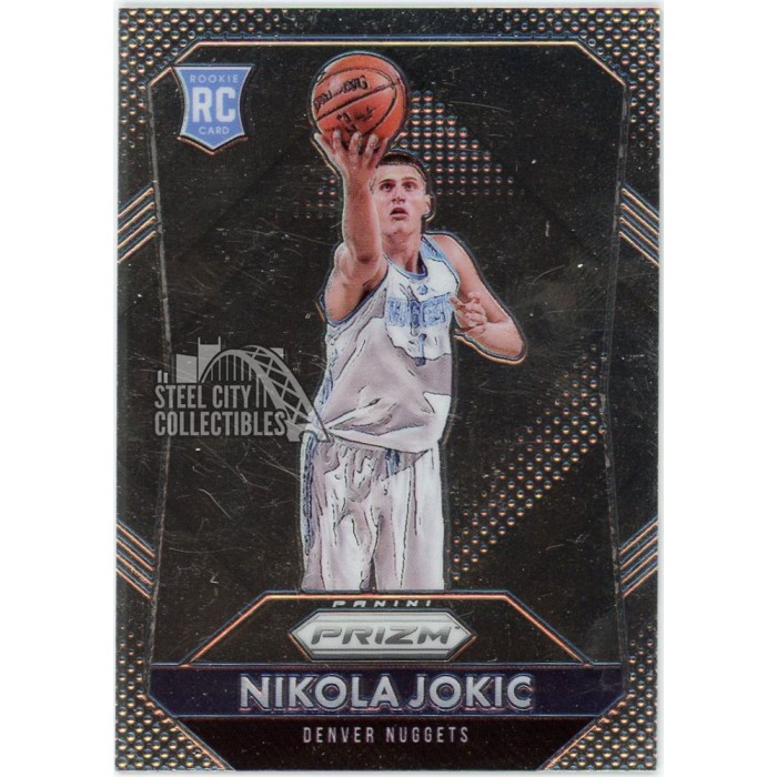Nikola Jokic 2015-16 Panini Prizm Rookie Card #335 (Scratches