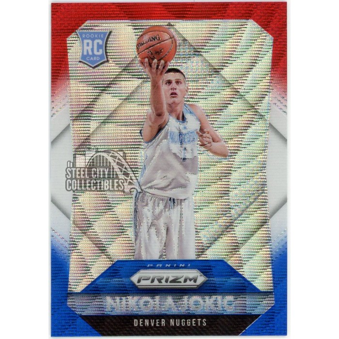 Nikola Jokic 2015-16 Panini Prizm Red White Blue Rookie Card #335