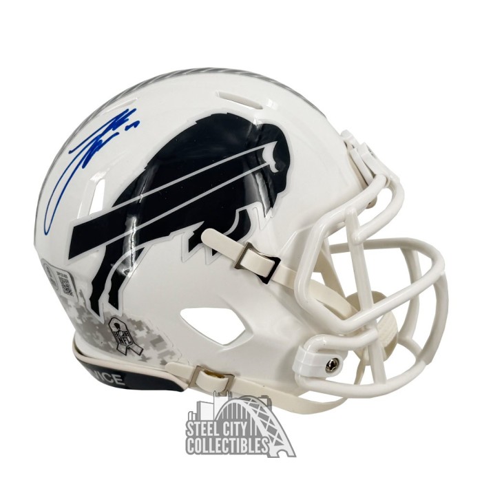 Josh Allen Autographed Buffalo Bills 2024 Salute to Service Mini  display picture 1