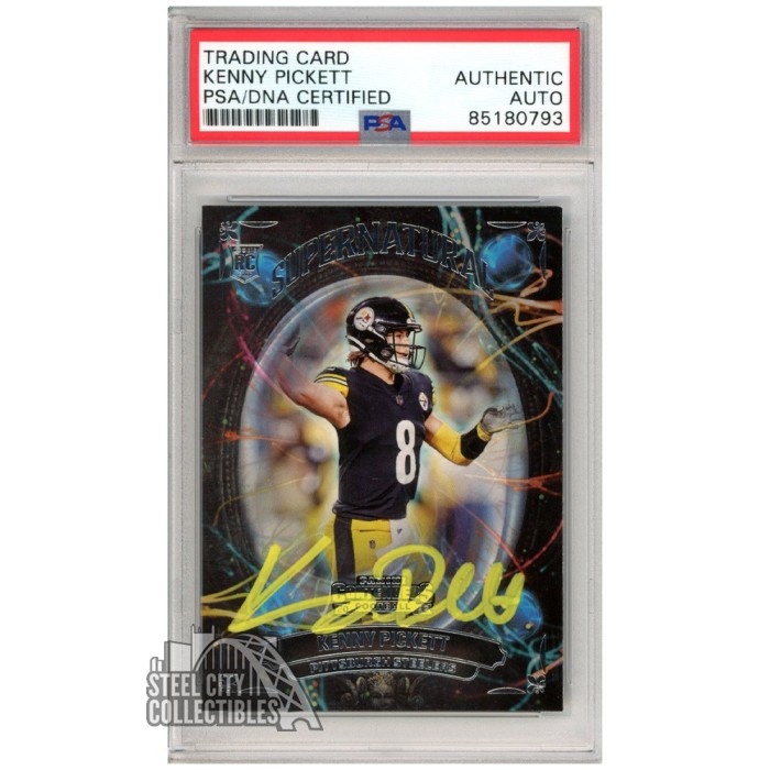 Kenny Pickett 2022 Panini Contenders Supernatural Autograph Rookie Card