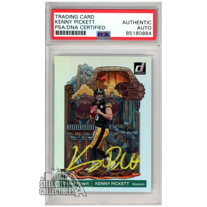 Kenny Pickett 2022 Panini Donruss Downtown Autograph Rookie Card DTKP