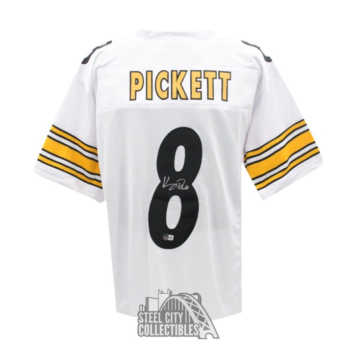 Kenny Pickett Autographed Pittsburgh Custom White Football Jersey BAS