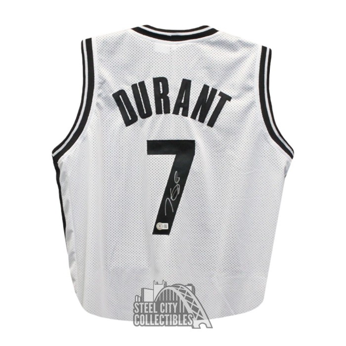 Kevin Durant Autographed Brooklyn Custom Black Basketball Jersey