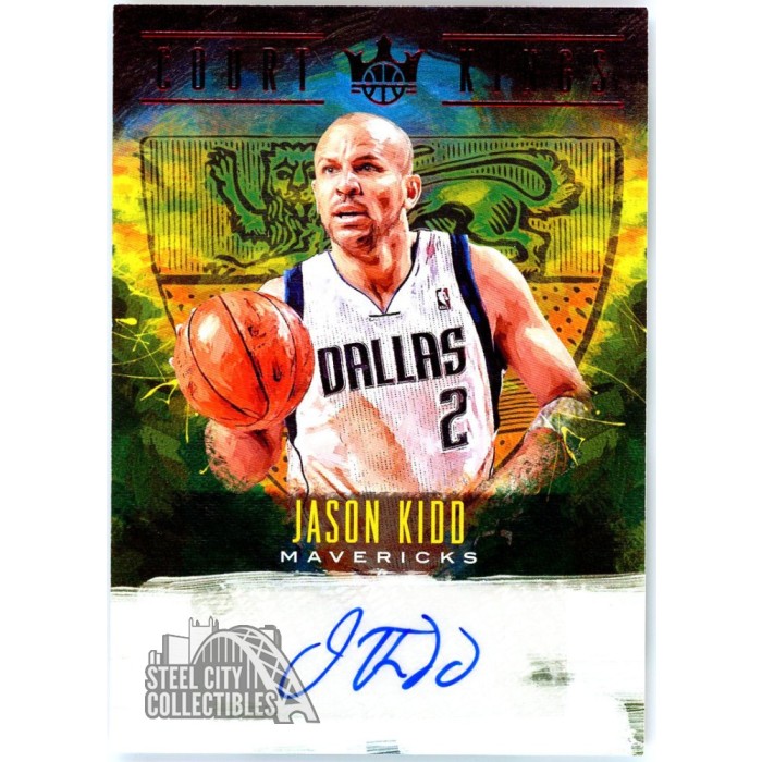 Jason Kidd 2018-19 Panini Court Kings Red Autograph Card #CK-JKD