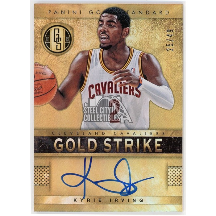 Kyrie Irving 2012-13 Panini Gold Standard Gold Strike Rookie