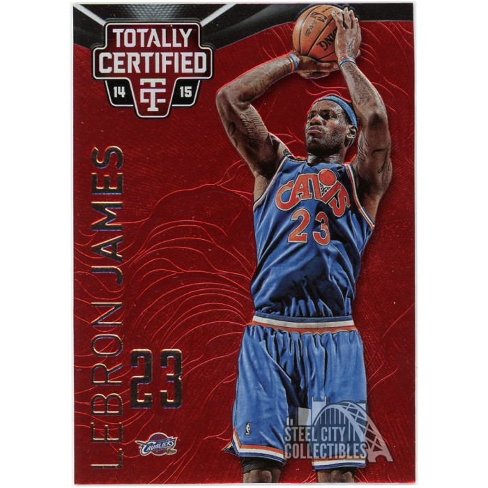 LeBron James 2014-15 Panini Totally Certified Ball Over Head