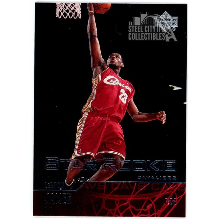 その他 UD Lebron James rookie card 301 LeBron James 2003-04 Upper Deck Star Rookie Card #301 | Steel City