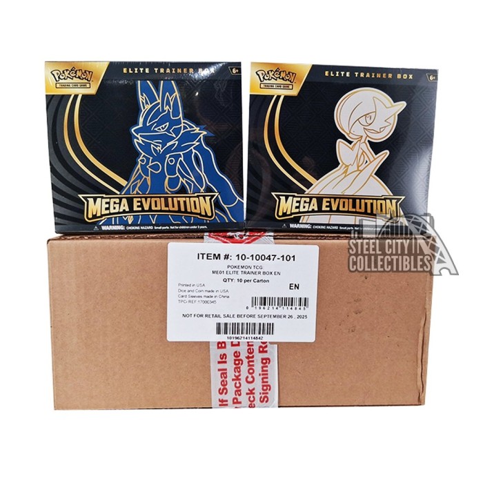 Pokemon Mega Evolution ME1 Elite Trainer 10-Box Case | Steel City