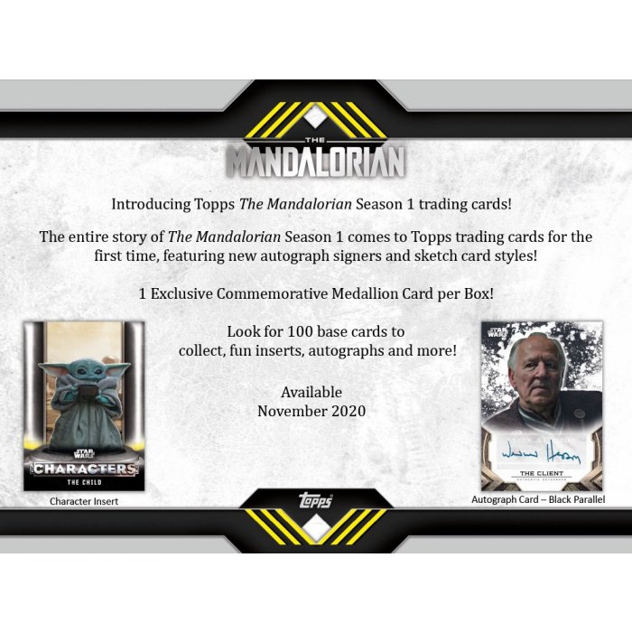 2020 topps star wars the mandalorian series 1 hobby box