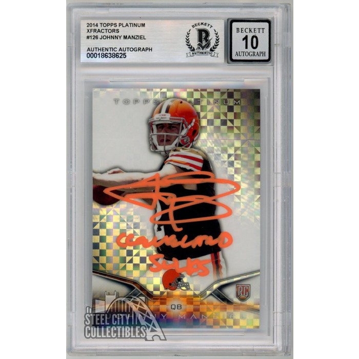 Johnny Manziel 2014 Topps Platinum Xfractor Rookie Autograph