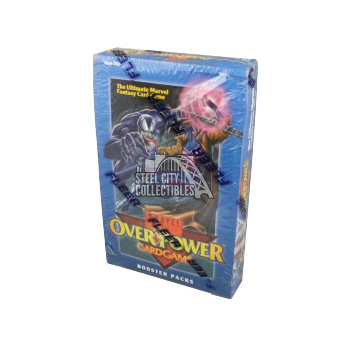 1995 Marvel Overpower Base Set Booster Box Steel City Collectibles