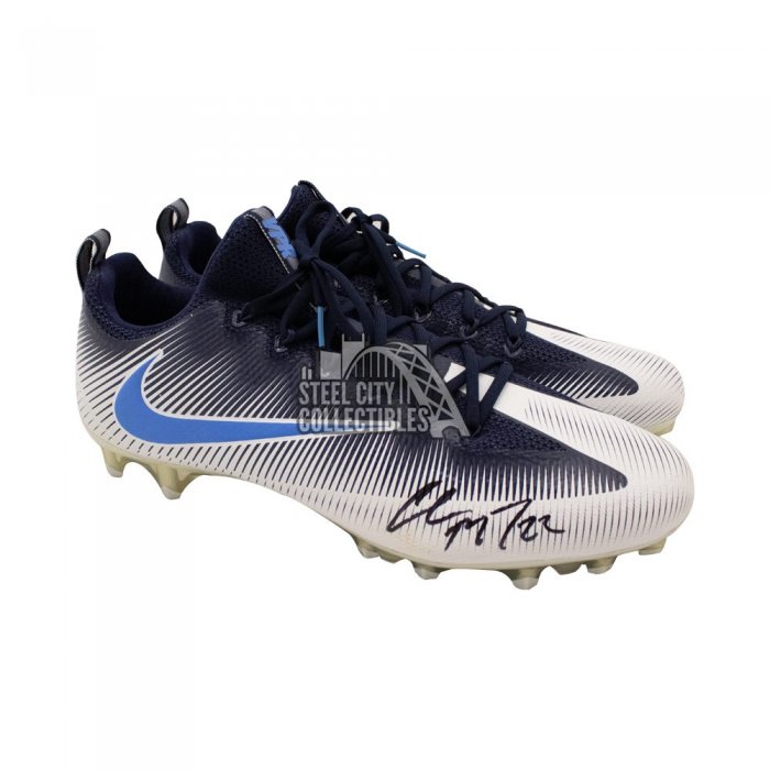 Christian McCaffrey Autographed Nike Football Cleats - BAS  display picture 3