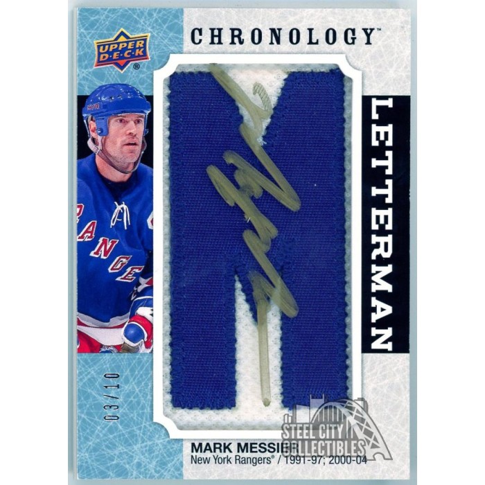 【コンプリート品】UPPER・DECK日本語版 USA 94バッジョ、ロマーリオ Mark Messier 2018-19 Upper Deck Chronology Letterman Patch