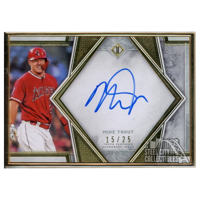 MIKE TROUT メモラビリア直筆サインカード /25 MIKE TROUT メモラビリア直筆サインカード /25 MIKE TROUT