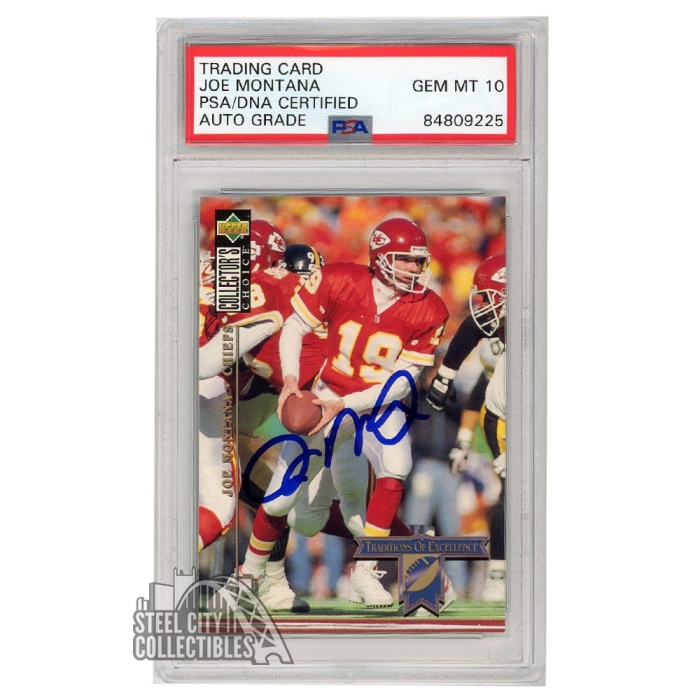 Joe Montana 1994 Upper Deck Collector's Choice Autograph Card #47