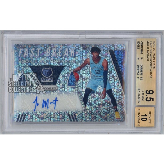 Ja Morant 2019-20 Panini Prizm Fastbreak Rookie Autograph Card BGS