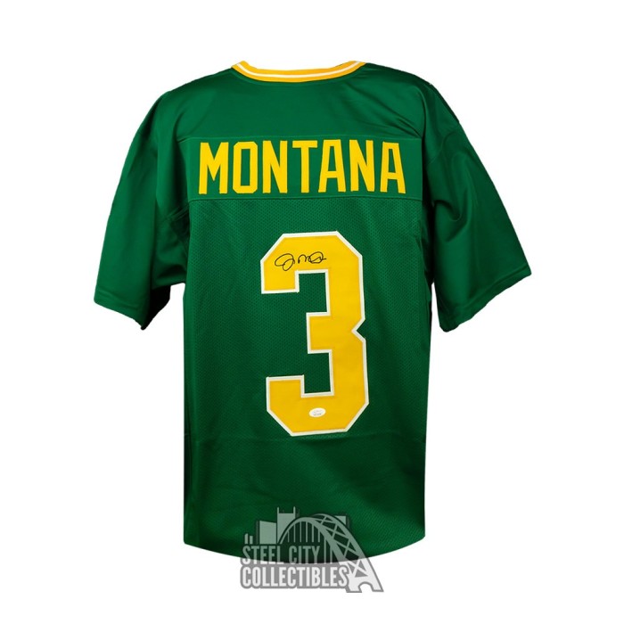 Joe Montana Notre Dame Fighting Irish Signed Autograph Authentic Playoff Inscribed Football Montana GTSM Player Hologram 