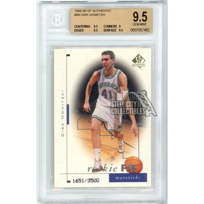 Dirk Nowitzki 1998-99 Upper Deck SP Authentic Rookie Card