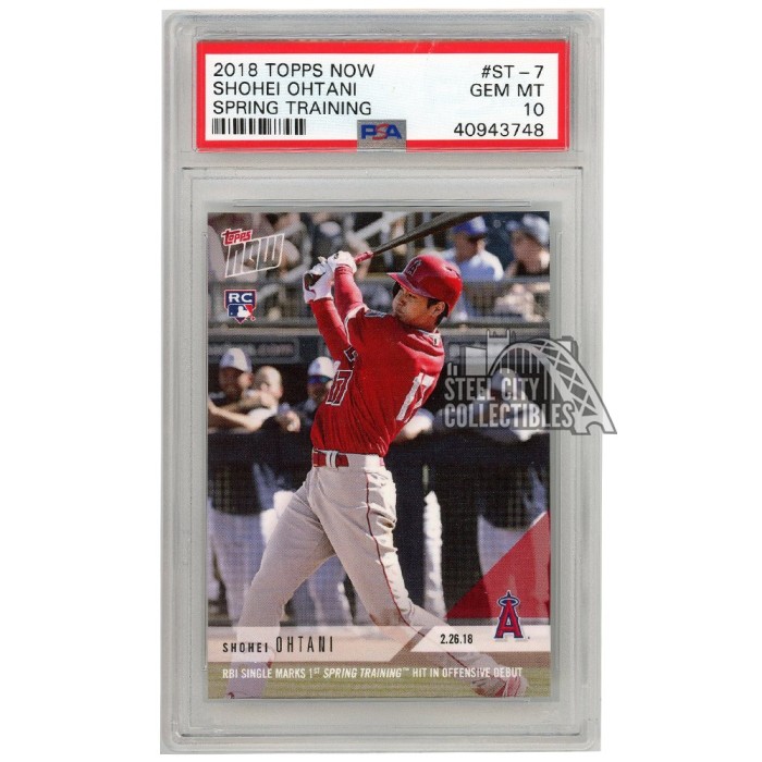 ◇【PSA10!】2018 PSA／TOPPS NOW SHOHEI OHTANI MOMENT of the