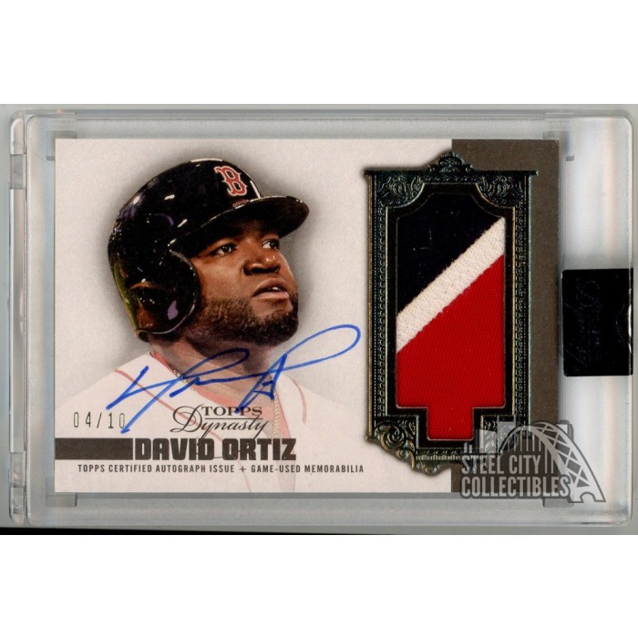 David Ortiz 2019 Topps Dynasty Dynastic Data Patch Autograph Card
