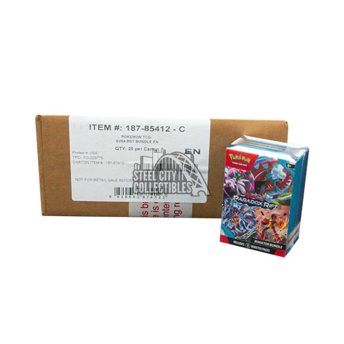Pokemon Scarlet & Violet Paradox Rift Booster Bundle 25-Box Case | Steel  City Collectibles