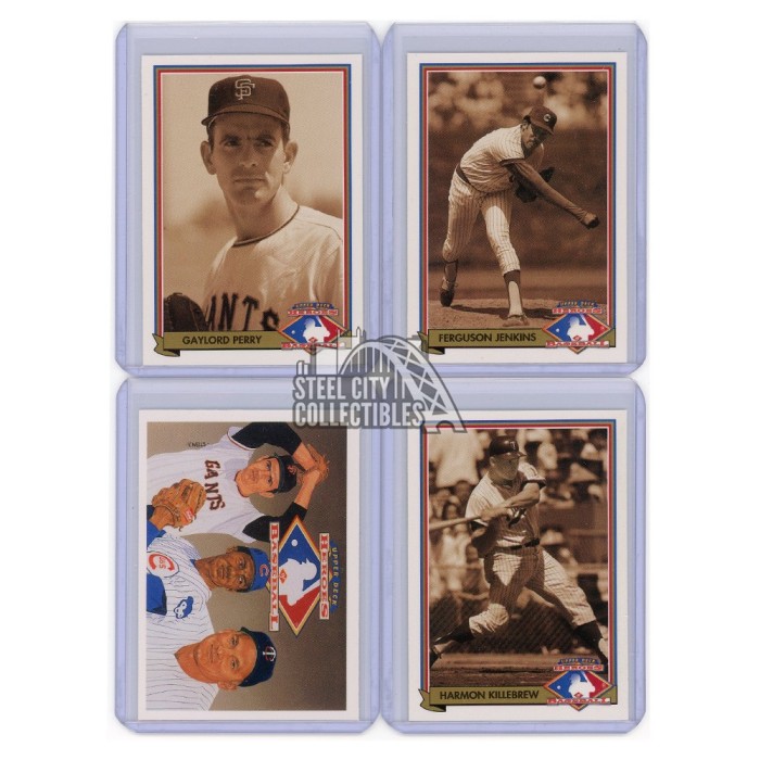 1991 Upper Deck Heroes of Baseball 4-Card Set | Steel City