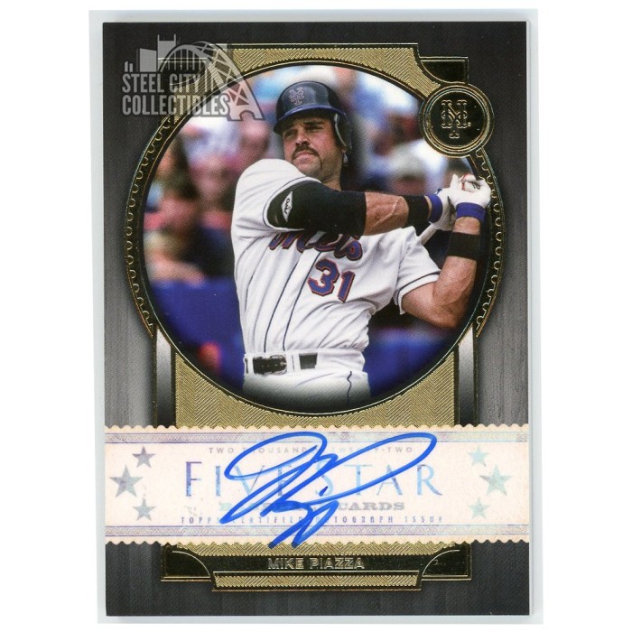 Mike Piazza 2022 Topps Five Star Autograph Card #FSA-MP