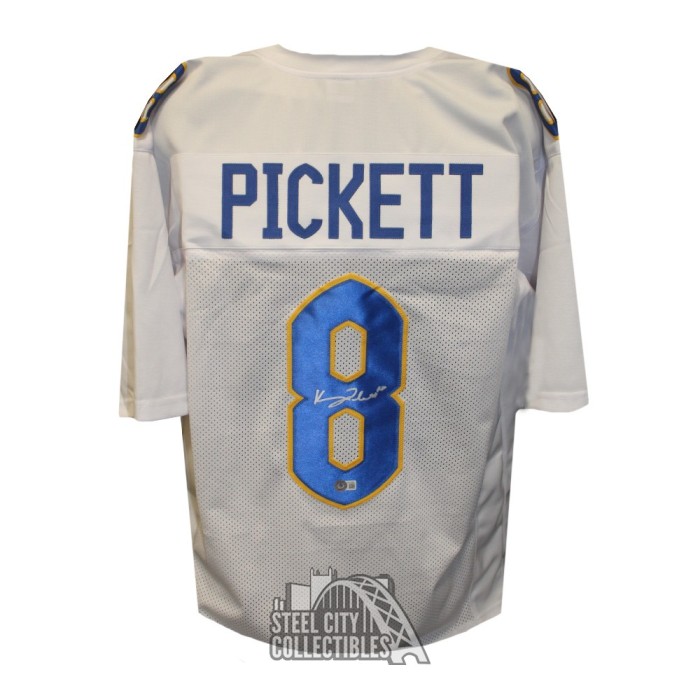 Kenny Pickett Autographed Pitt Custom White Football Jersey BAS