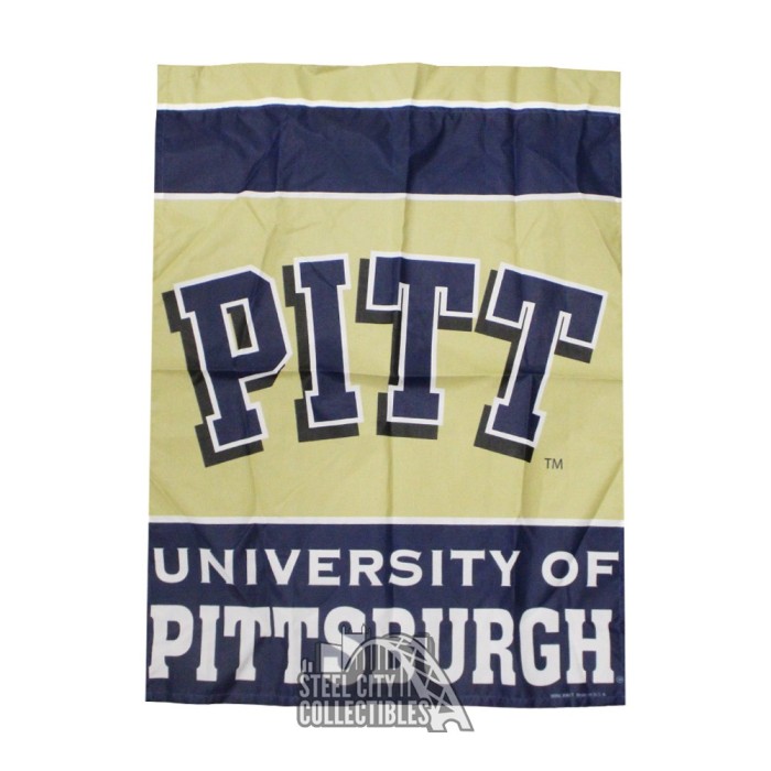 University Of Pittsburgh Gartenflagge Panthers – Doppelseitig, 100% Polyester, Offiziell Lizenziert