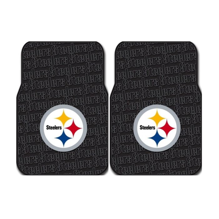 Pittsburgh Steelers Car Truck Front Rubber Floor Mats 2