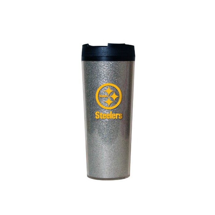 Pittsburgh Steelers NFL 20oz Glitter Travel Mug | Steel City Collectibles