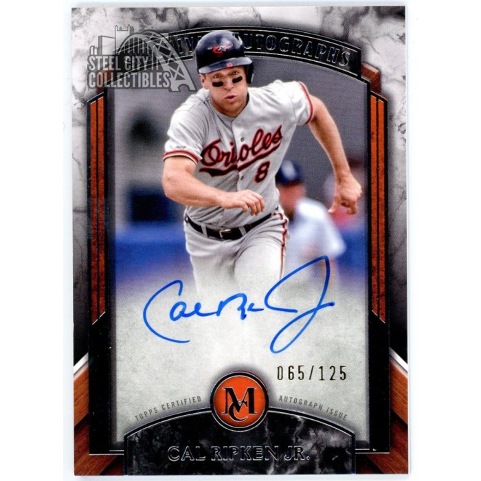Cal Ripken Jr. 2022 Topps Museum Archival Autographs Card #AA-CPJ