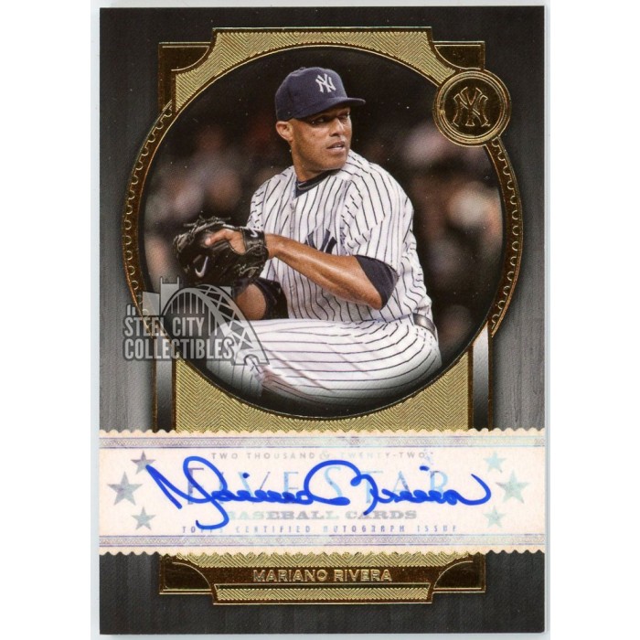Mariano Rivera 2022 Topps Five Star Autograph Card #FSA-MR | Steel 