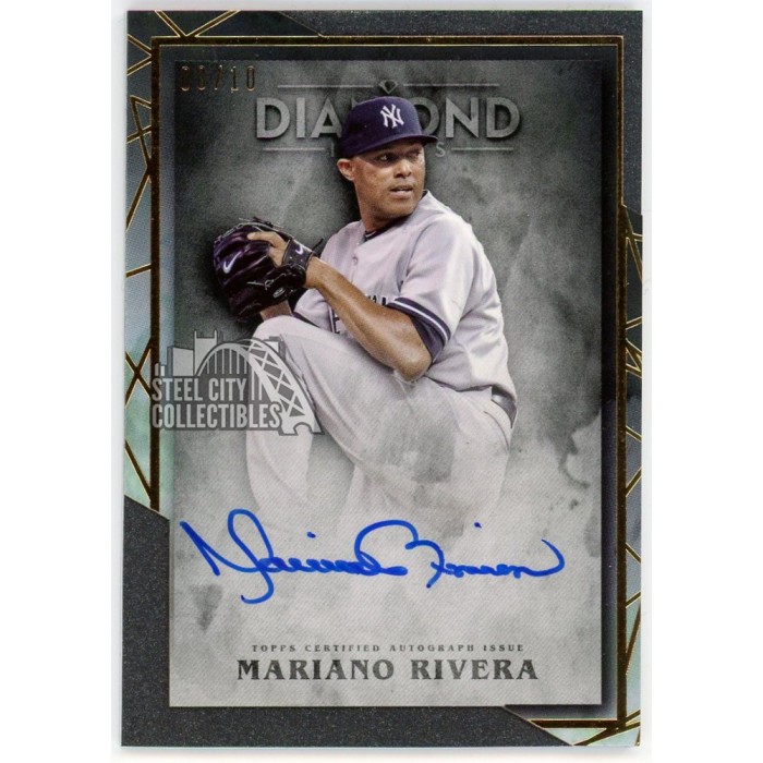 Mariano Rivera 2022 Topps Diamond Icons Autograph Card #AC-MR 8/10